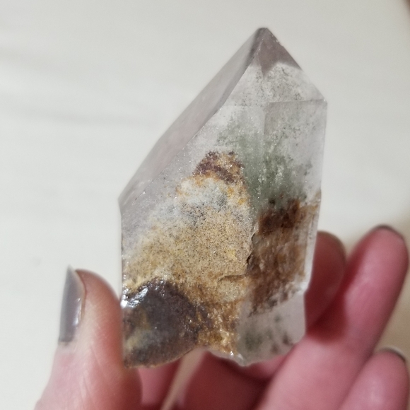 Clear Quartz with Chlorite from Brazil - Picture 7 of 7